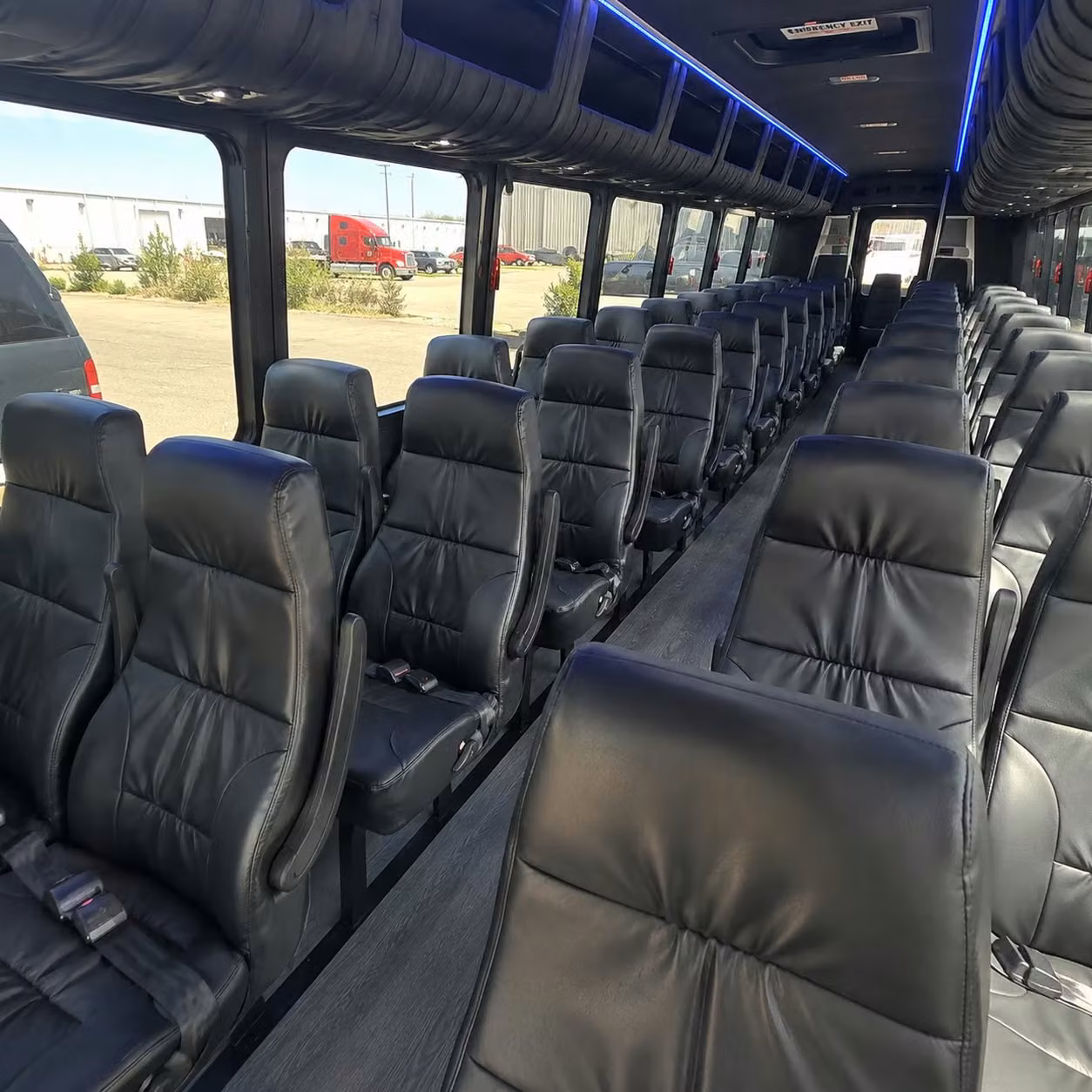 28 passenger minibus inside