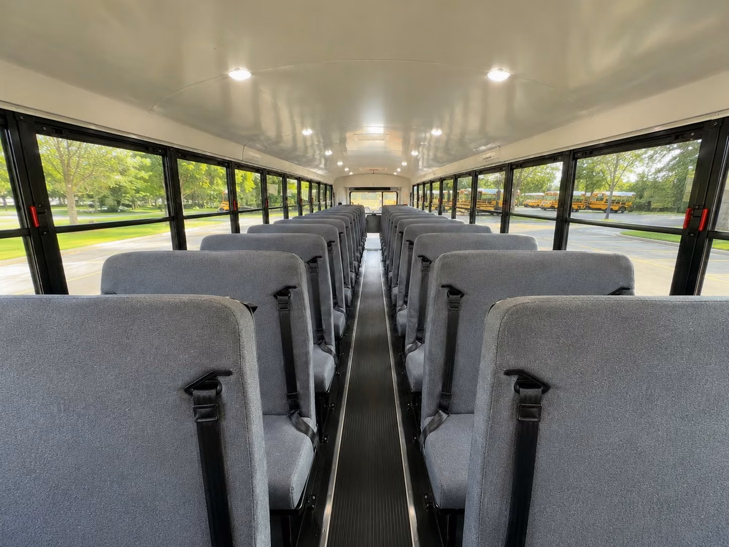 school bus inside