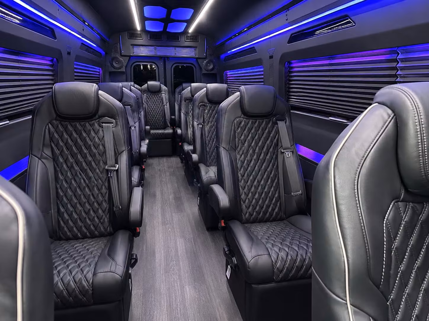 sprinter van with driver inside